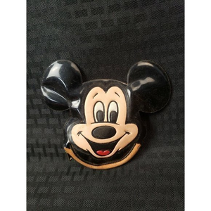 Vintage Walt Disney World Mickey Mouse Squeaker‎ Zipper Coin Purse